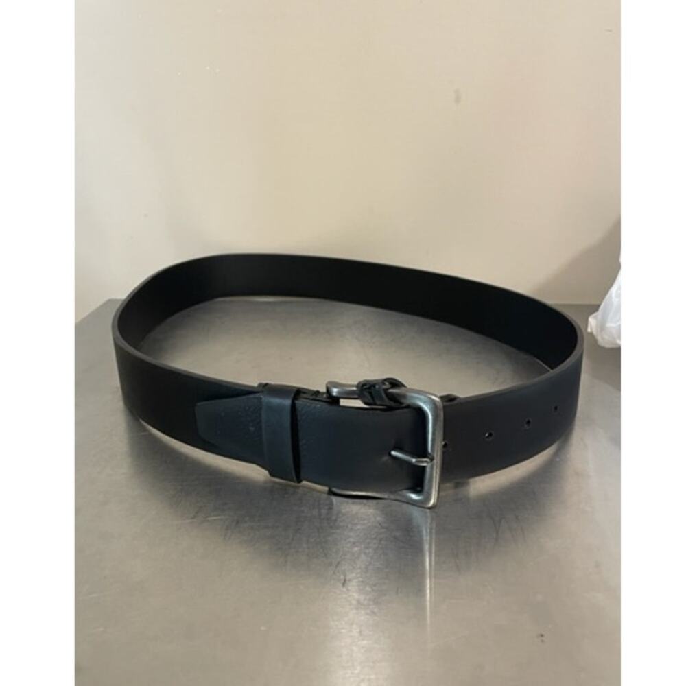 NWT The Buckle Mens Black Belt Chrome Buckle Genuine Leather Sz 36 - Picture 5 of 5